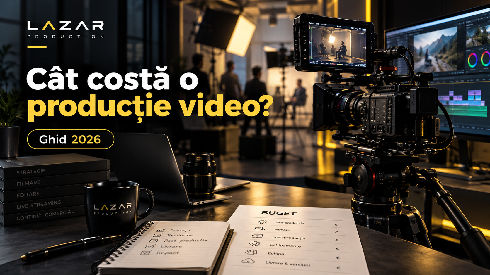 Cât costă o producție video profesională în România în 2026? Ghid complet pentru companii